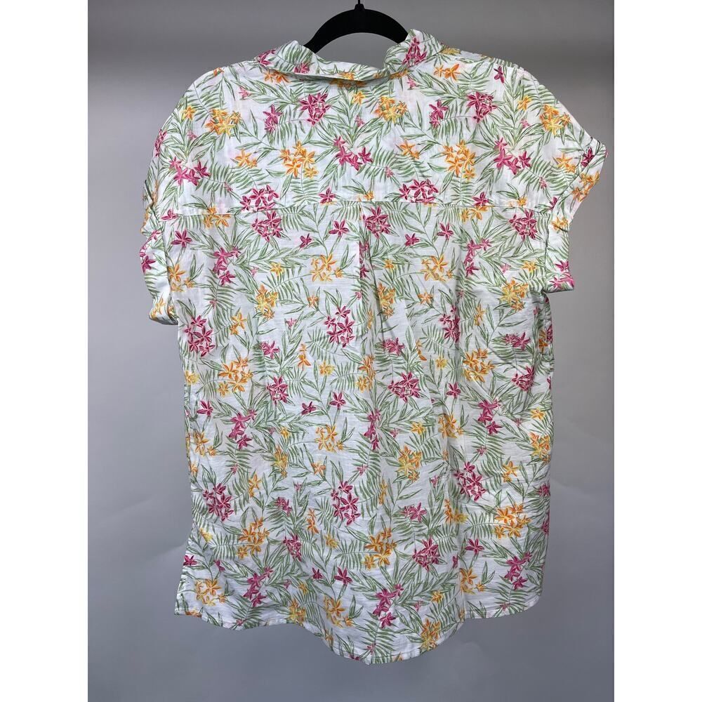Style & Co Floral Button Up Shirt 1X - Picture 3 of 5